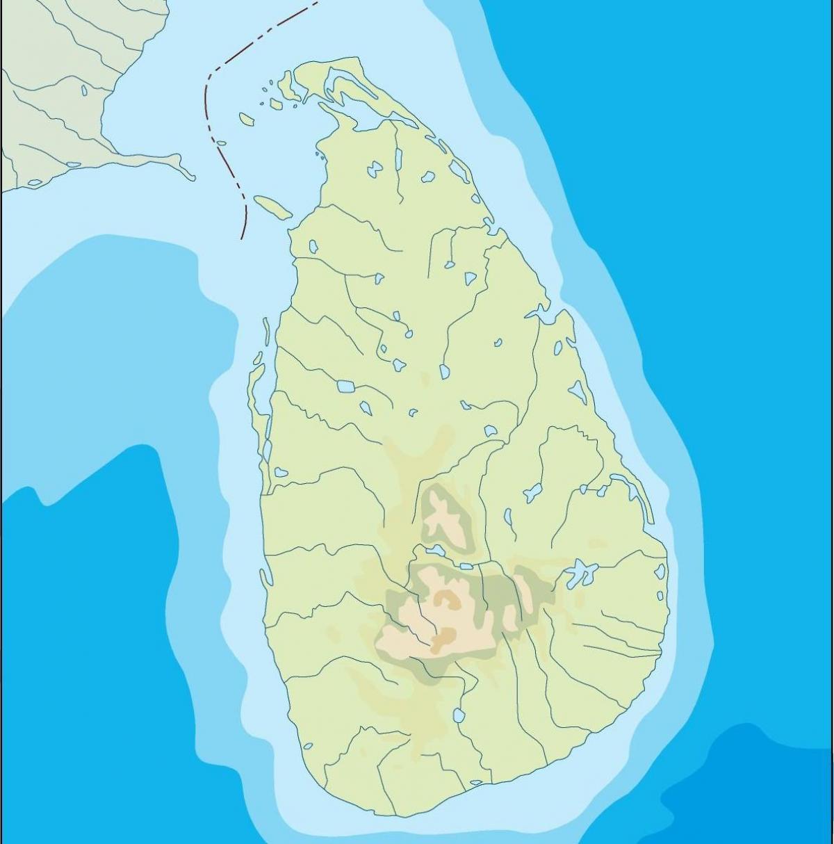 Sri Lanka vector kaart
