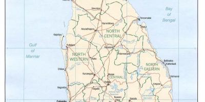 Sri Lanka gps-kaart online
