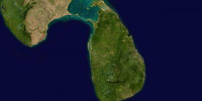 Online satelliet kaart van Sri Lanka