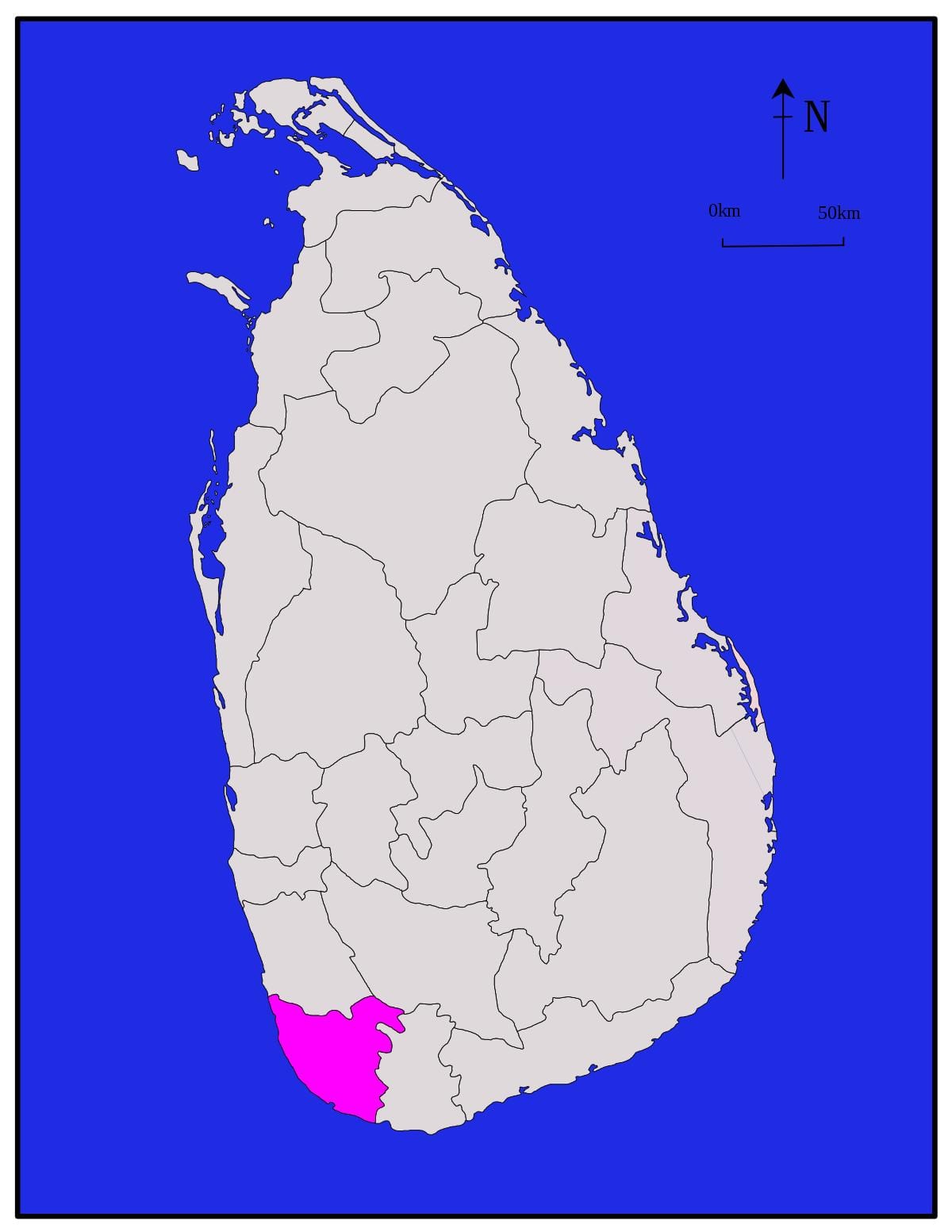 kaart galle Sri Lanka