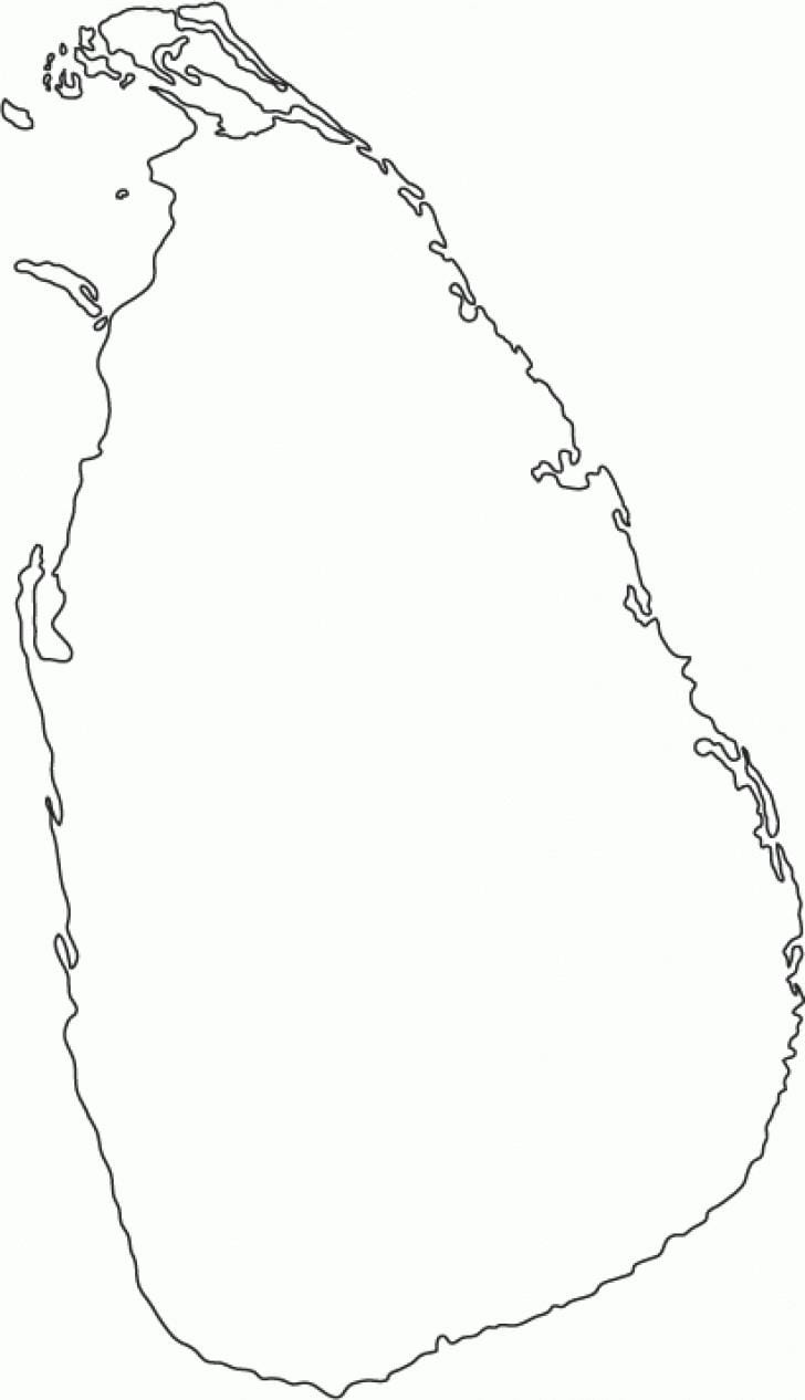 kaart van Sri Lanka offline