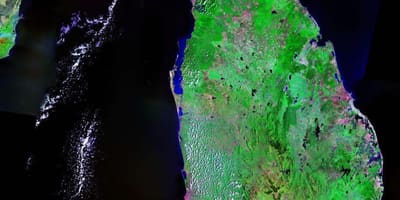 Kaart van de geologische kaart van Sri Lanka