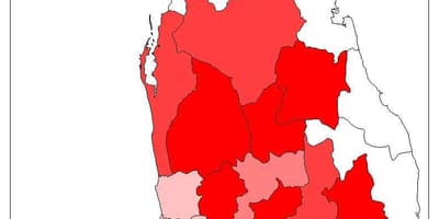 Sri Lankaanse bevolking kaart
