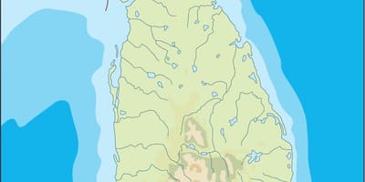 Sri Lanka vector kaart