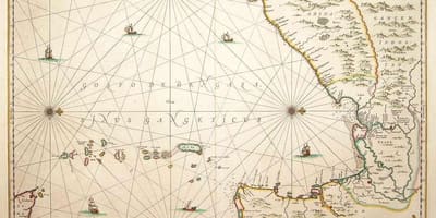 Het oude Sri Lanka kaart